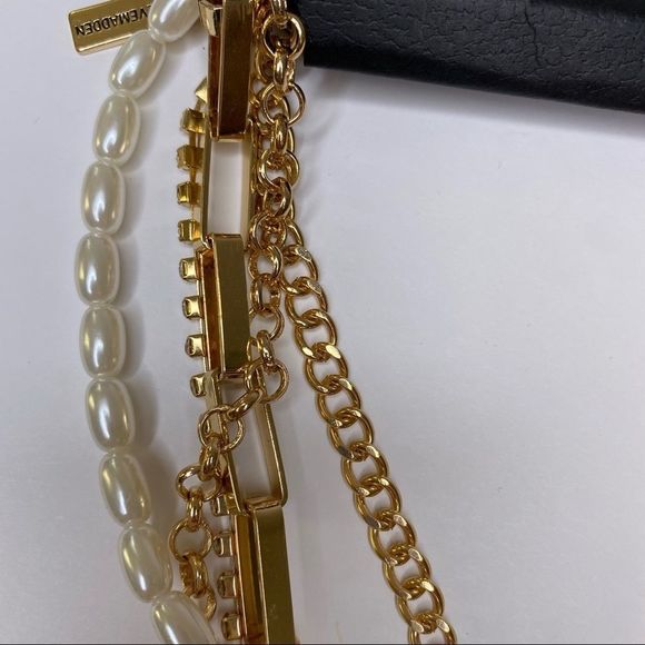 Steve Madden multi layer gold necklace NWT - Picture 4 of 7